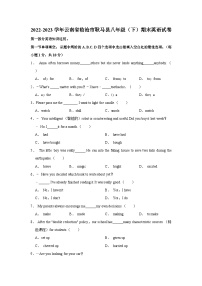 2022-2023学年云南省临沧市耿马县八年级（下）期末英语试卷