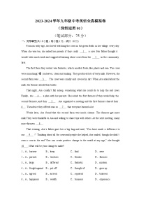 176，2024年九年级中考英语全真模拟卷（深圳适用01）