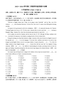 广东省深圳市龙岗区2023-2024学年八年级下学期学科素养期中诊断英语试题