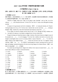 广东省深圳市龙岗区2023-2024学年八年级下学期学科素养期中诊断英语试题