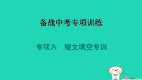 2024九年级英语下册专项六短文填空专训习题课件牛津深圳版