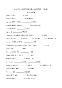 词汇拓展--2024学年八年级下册英语期末考试必刷题（人教版）