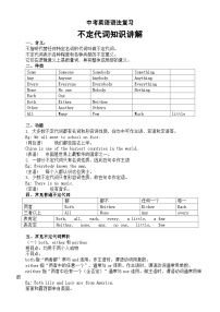 初中英语2024届中考语法复习不定代词知识讲解