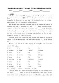 陕西省安康市汉滨区2022-2023学年八年级下学期期中考试英语试卷(含答案)