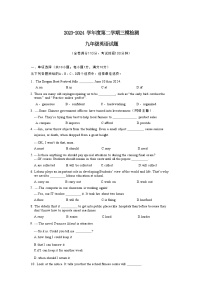 2024年江苏省徐州树德中学中考英语三模试卷