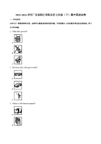 2023-2024学年广东省阳江市阳东区七年级（下）期中英语试卷