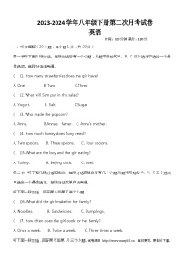 河南省周口市沈丘县中英文等校2023-2024学年八年级下学期6月月考英语试题