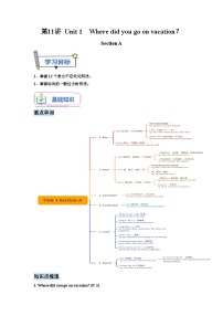 【暑假衔接】第11讲 Unit 1 Where did you go on vacation？Section A-新八年级英语暑假衔接讲义（人教版）