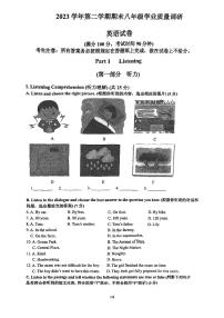 上海闵行区2023-2024学年八年级下学期期末英语试卷