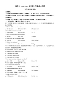 河南省洛阳市2022-2023学年八年级下学期期末英语试题