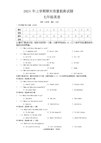 湖南省岳阳县2023-2024学年七年级下学期英语期末考试试卷