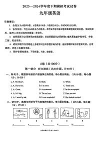 2024年四川省成都市成华区九年级中考二诊模拟考试英语试题 （无答案）