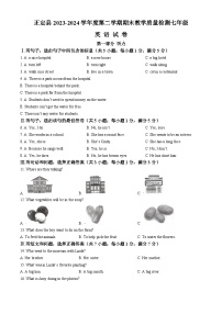 河北省石家庄市正定县2023-2024学年七年级下学期期末教学质量检测英语试题