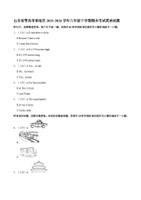 山东省青岛市李沧区2023-2024学年八年级下学期期末考试英语试题