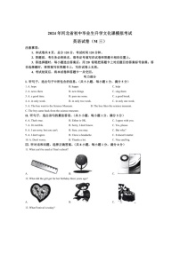 [英语]2024年河北省邯郸市大名县第十中学中考三模英语试题(有答案有)