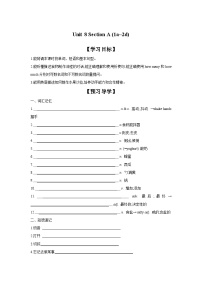 初中英语人教新目标 (Go for it) 版八年级上册Section A优质学案