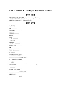 初中英语冀教版七年级上册Lesson 8  Danny's Favourit Colour优质导学案