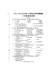 河北省邯郸市成安县2023--2024学年八年级下学期期末英语试卷