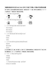 安徽省淮南市凤台县2023-2024学年八年级下学期6月期末考试英语试题（含答案）