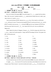 2024年广东省中山市华侨中学中考三模英语试题（原卷版+解析版）