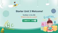 英语人教版（2024）Starter UnitUnit 3 Welcome!Section A优质课ppt课件