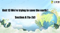 初中人教新目标 (Go for it) 版Unit 13 We’re trying to save the earth!Section A精品作业ppt课件