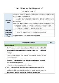 初中英语Section A教学设计