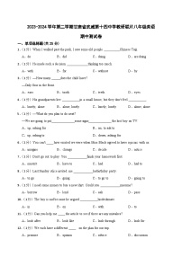 2023-2024学年甘肃省武威市凉州区武威十四中教研联片八年级（下）期中英语试卷