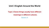 英语Topic 2 Some things usually have different meanings in different cultures.获奖课件ppt