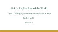 初中英语仁爱科普版九年级上册Topic 3  Could you give us some advice on how to leran English well?精品课件ppt