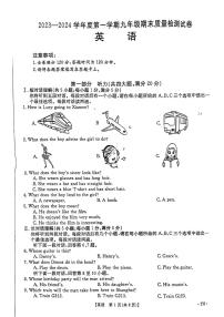 安徽省阜阳市太和县2023-2024学年九年级上学期1月期末英语试题