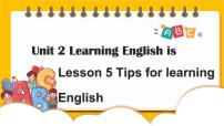 初中英语冀教版（2024）七年级上册（2024）Lesson 5 Tips for learning English精品课件ppt