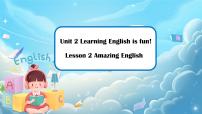 初中英语冀教版（2024）七年级上册（2024）Lesson 2 Amazing English!获奖课件ppt