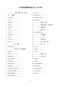 专题8.中考英语课标短语汇总（560词）-中考英语词汇过关（默写版）
