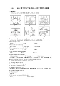 +期中诊断性自测题+-2024-2025学年人教版英语七年级上册