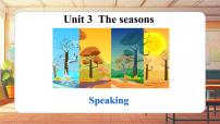 英语Unit 3 The seasonsSection 3 Expressing and communicating ideasSpeaking图文课件ppt