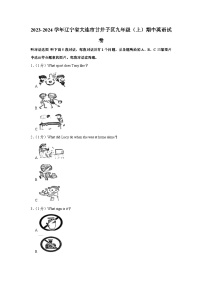 2023-2024学年辽宁省大连市甘井子区九年级（上）期中英语试卷