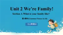 人教版（2024）七年级上册（2024）UnitUnit 2 We're Family!Section A教课ppt课件