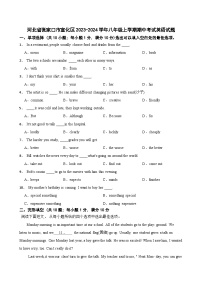 河北省张家口市宣化区2023-2024学年八年级上学期期中考试英语试题