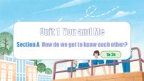 初中英语人教版（2024）七年级上册（2024）UnitUnit 1 You and MeSection A课堂教学ppt课件