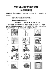 2022-2023学年湖北省咸宁市通山县九年级（上）期末英语试卷