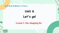 冀教版（2024）七年级上册（2024）Unit 6 Let's go!Lesson 3 Our shopping list图文ppt课件
