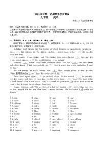 广东省广州市番禺区2022-2023学年九年级上学期期末考试英语试题