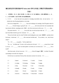 湖北省宜昌市当阳实验中学2024-2025学年九年级上学期9月份月考英语试卷