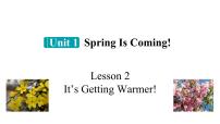 初中英语冀教版（2024）八年级下册Lesson 2 It's Getting Warmer!获奖课件ppt