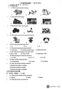 江苏省徐州市云龙区徐州市第二十九中学2024-2025学年八年级上学期10月月考英语试题