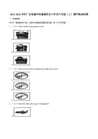 广东省惠州市惠城区水口中学2023-2024学年八年级上学期期中英语检测试卷