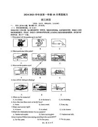 江苏省苏州园区青剑湖实验中学2024-2025学年九年级上学期10月月考英语试题