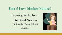 英语七年级上册（2024）Unit 5 Love Mother  Nature!说课ppt课件