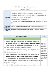 人教版（2024）九年级全册Section A教案